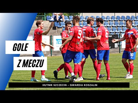 Gole z meczu Hutnik Szczecin - Gwardia Koszalin 0:6
