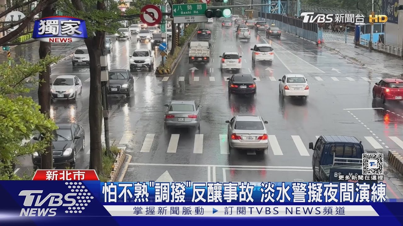 大吊車路邊拋錨 進淡水塞回堵到關渡橋