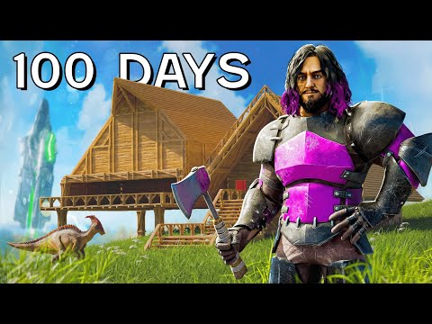 I Played 100 Days of ARK Survival ASCENDED [The Island]