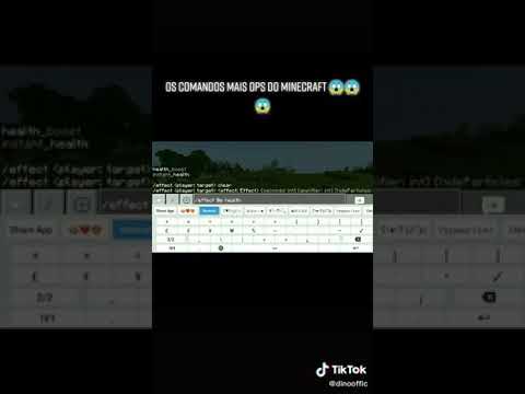 Os comandos mais ops do minecraft