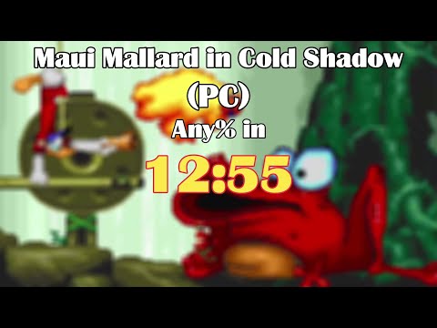 (WR) Maui Mallard in Cold Shadow Any% Speedrun in 12:55 (PC, Practice) [Live Recording]