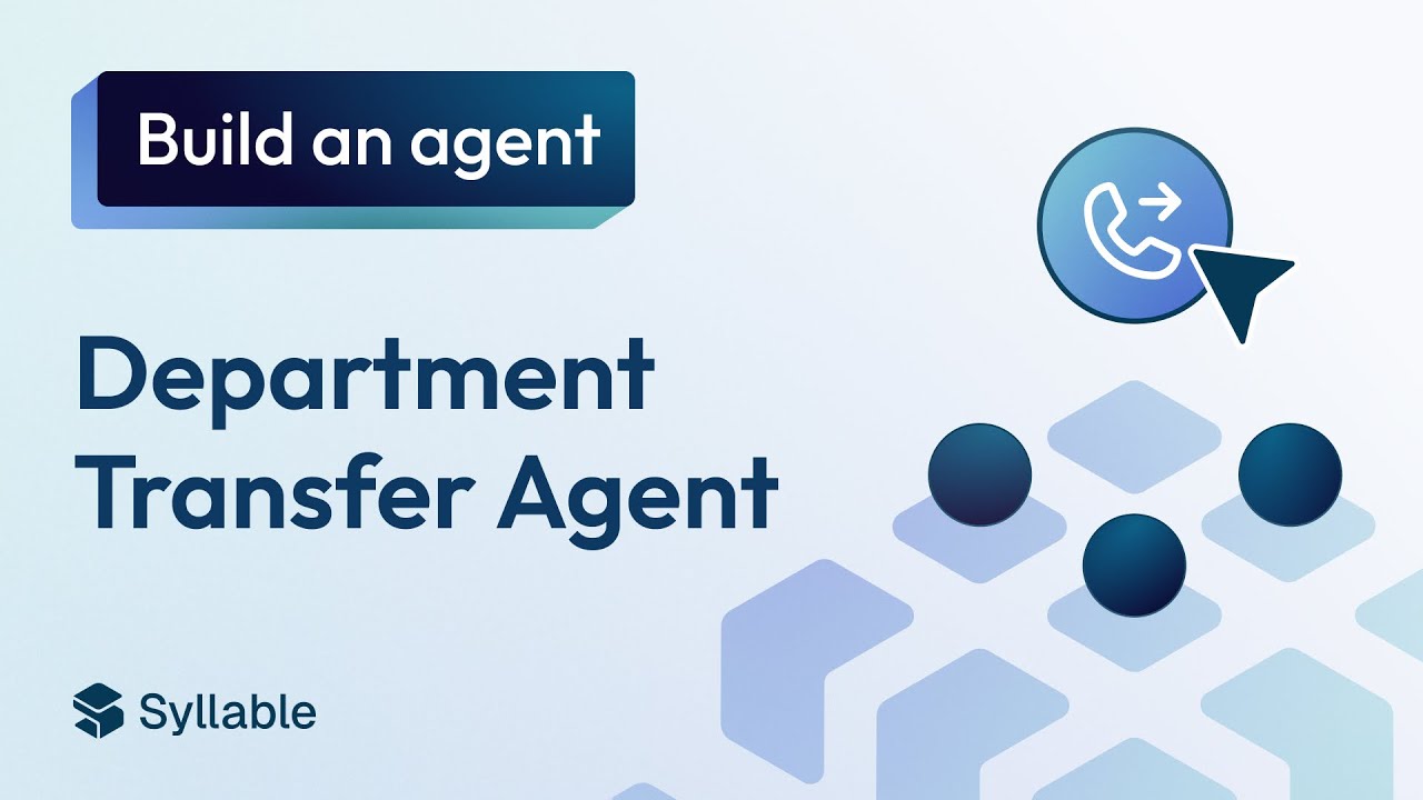 Build a Department Transfer Agent