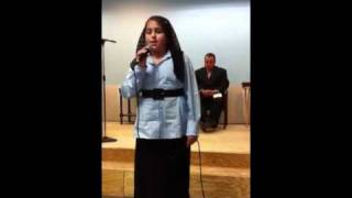 12 yr. Old Alejandra Aviles Singing beautifully.