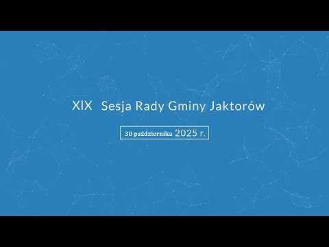 XIX Sesja Rady Gminy Jaktorów - 30 października 2025