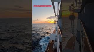 Sailing into the sunset on MSC Virtuosa #cruise