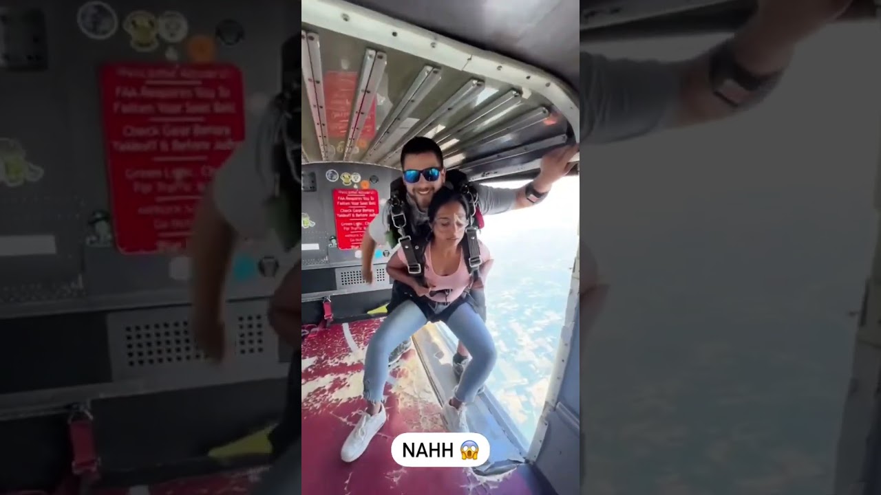 Skydiving gone wrong 😂😅 #skydiving #skydive