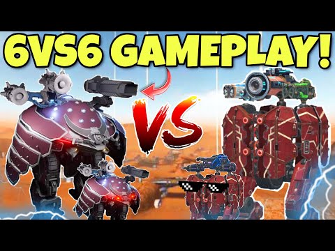 🔥 WAR ROBOTS REVENANT VS SHELL 6VS6 GAMEPLAY! || SKIRMISH CONCEPT! ||