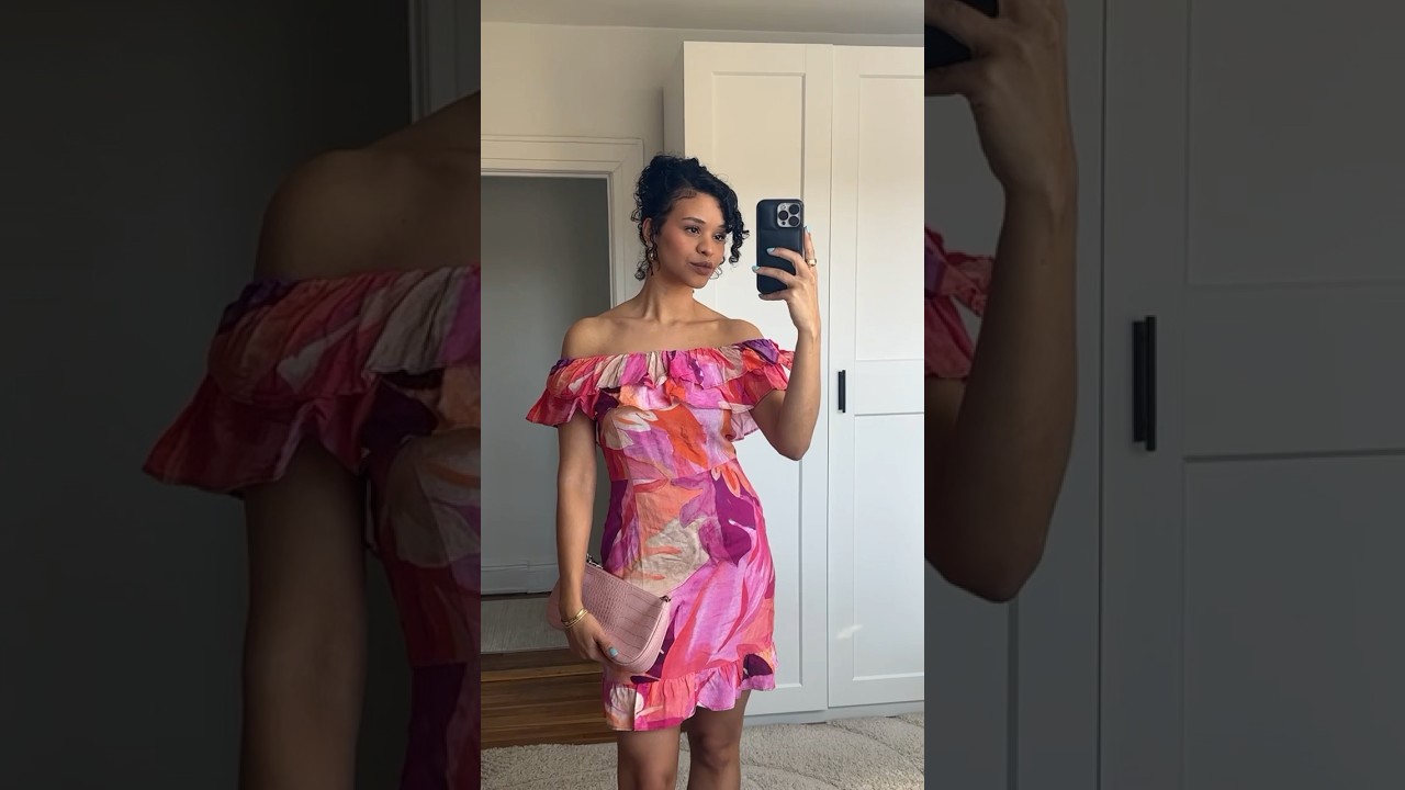 The most stunning floral spring dress!! #shorts #dress #viral #shopping #foryou #flowers