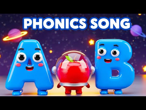 Phonics Song with TWO Words - A For Apple - ABC Alphabet Songs with Sounds for Children