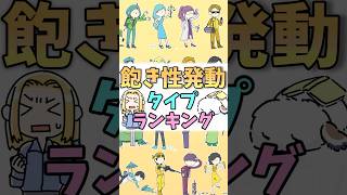 【16TYPE】飽き性発動ランキング #mbti #16パーソナリティ #shorts #ランキング