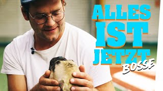 BOSSE singt &quot;Alles ist Jetzt&quot; mit Hundewelpen im BongoBoulevard