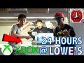 24 HOUR OVERNIGHT CHALLENGE IN LOWE S WITH AN XBOX
