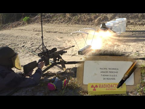 Shooting Depleted Uranium rounds - DUDS 7.62x51mm