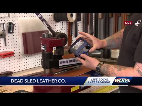 Handcrafted leather goods made at this shop at Mellwood Art Center