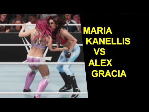 WWE 2K19 Maria Kanellis vs Alex Gracia - No Holds Barred