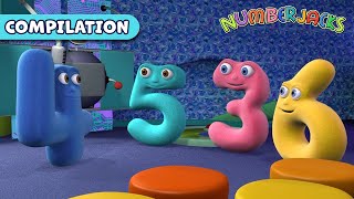 What Are Patterns and Sequences? Grouping & Data! | Numberjacks Compilation