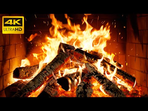 🔥 Kamin NAJLJEPŠI s opuštajućim plamenom i nježnim pucketanjem drva za bijeg (Fireplace 4K)