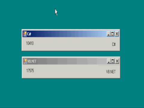 Speed Test - VB.NET vs. C# - Infinate counter loop