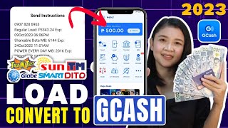 LOAD TO GCASH 2023: PAANU MAGING PERA ANG LOAD? HOW TO CONVERT LOAD TO GCASH MONEY