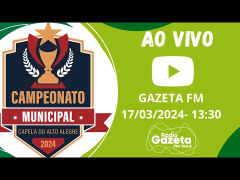 Novo Horizonte X Internacional 13:45 Cajueiro x Sporting 16:00 Campeonato Capela do Alto Alegre 2024