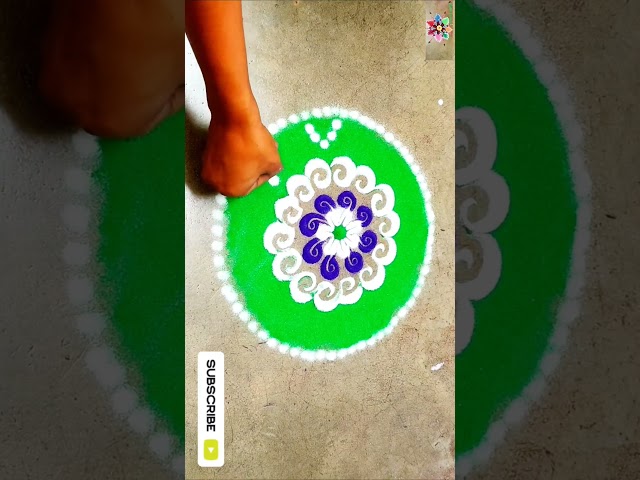 Stunning Floral Rangoli Design | Easy & Beautiful Rangoli