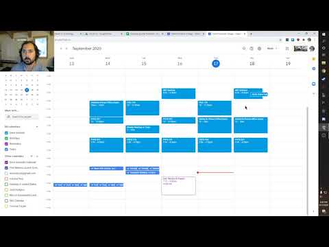 SKC Seminar Google Calendar Example Video