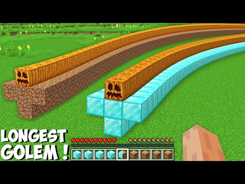 Lemon Craft - What ? USING THIS METHOD YOU CAN SPAWN SUPER LONG CURSED GOLEM in Minecraft ! DIAMOND VS DIRT !