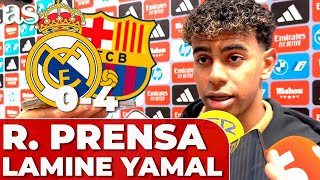 LAMINE YAMAL, RUEDA DE PRENSA el SANTIAGO BERNABÉU | REAL MADRID 0 - FC BARCELONA 4