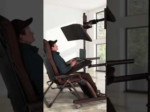 Budget Reclining Chair and Workstation Combo #furniture #workstation #zerogravitychairs