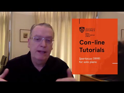 Con-line Tutorials - Spartacus (1999) for solo piano