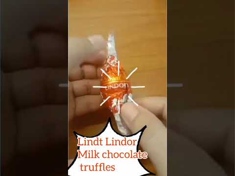 Lindt Lindor Milk chocolate truffles #shortvideo #shorts #short #unboxing#viral