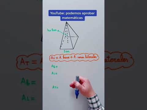 Area of ​​a Quadrangular PYRAMID ✅ GEOMETRIC Bodies