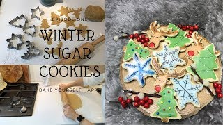 BAKE YOURSELF HAPPY Ep. 1 //How to bake and decorate Christmas Sugar Cookies! TIPS AND TRICKS