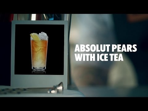 ABSOLUT PEARS WITH ICE TEA DRINK RECIPE - HOW TO MIX