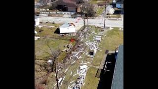 Tornado Damage in Indiana Via Drone