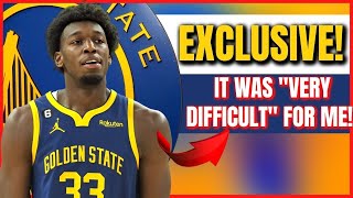EXCLUSIVE! IT WAS VERY DIFFICULT FOR ME! JAMES WISEMAN Golden State Warriors Latest News