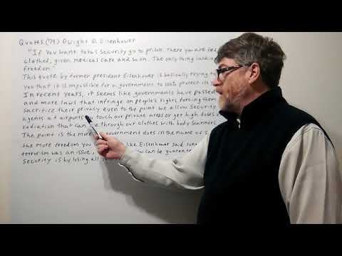 Tutor Nick P Quotes 79 Dwight D. Einsenhower - If You Want Total Security Go to ...