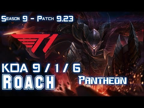 SKT T1 Roach PANTHEON vs MORDEKAISER Top - Patch 9.23 KR Ranked