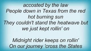 Saxon - Midnight Rider Lyrics