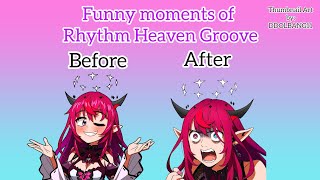Funny Moments of Rhythm Heaven Groove XD [Hololive EN Promise]