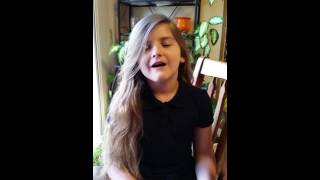 Grace C singing White Boots by Jamie Grace (cover)