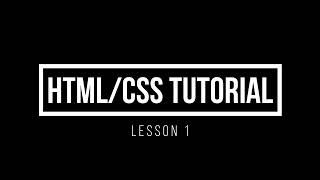 Introduction to HTML/CSS