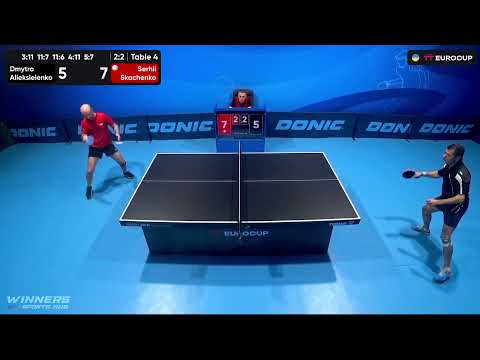 09:55 Dmytro Alieksieienko - Serhii Skachenko 05.10.2023 TT Euro.Cup Ukraine Master. TABLE 4