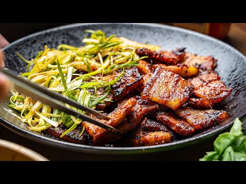 Gochujang Pork Belly - Fast and Easy Korean Dish!