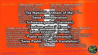 Switzerland National Anthem with music, vocal and lyrics GE-FR-IT-RO w/English Translatioin