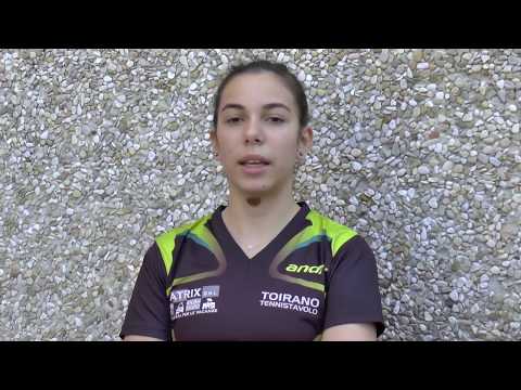 Tennistavolo , Intervista a Valentina Roncallo  maggio 2018