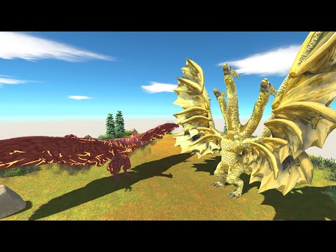 Rodan VS Ghidorah - Animal Revolt Battle Simulator