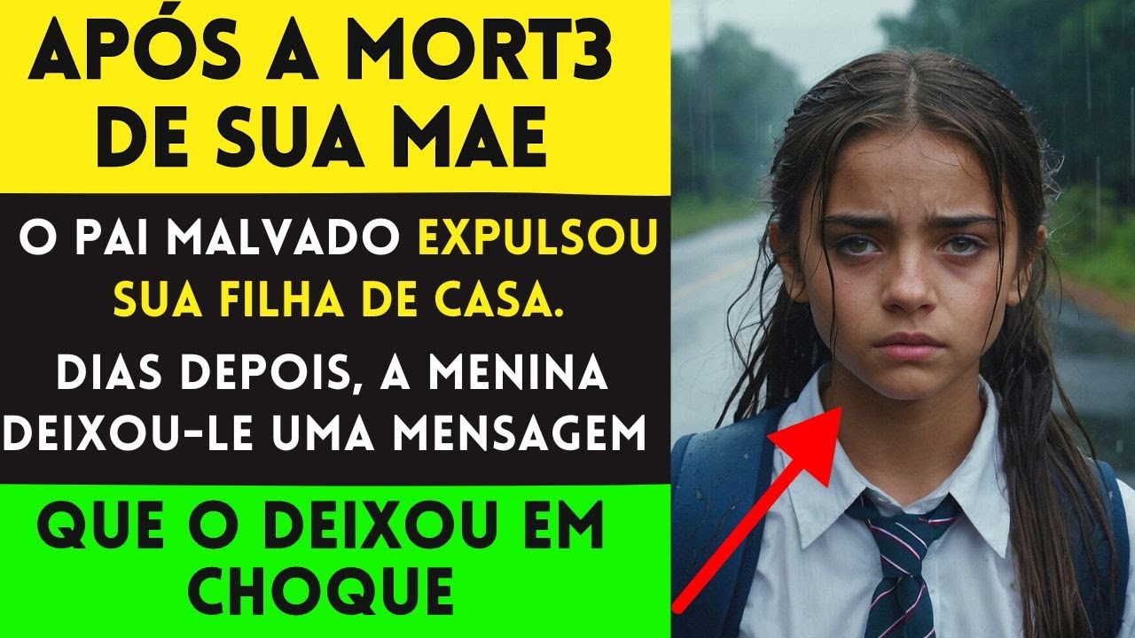 APOS A MORT3 DE SUA MAE O PAI MALVADO EXPULSOU SUA FILHA DE CASA, DIAS DEPOIS.. (HISTORIA CHOCANTE)
