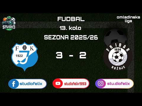 OMLADINCI   JEDISTVO  -  IBAR   3 : 2   13. kolo