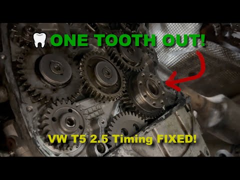 Fixing My VW T5 2.5 Engine Timing – One Tooth Out! Full Repair & Start-Up
